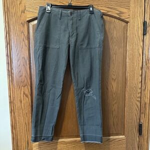 Abercrombie & Fitch Ames Low Rise Slim Boyfriend Navy Blue Distressed Pants‎